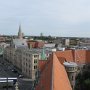 Blick vom  Rathausturm auf den Ruhfäutchen-Platz.