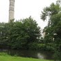 Blick auf den Kiryat-Tivon -Park mit dem Türmer. 