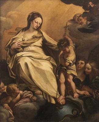 Maria vom Siege, z.B. von  Michelangelo Unterberger 18 Jh