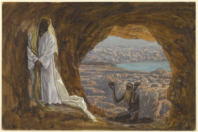 James Tissot, Jesus wird in der Wüste in Versuchung geführt, 1886-1894, Brooklyn Museum