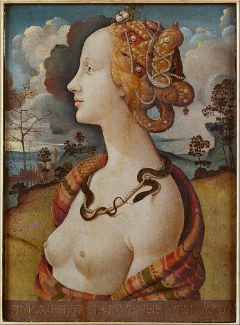 Piero di Cosima, Porträt der Simonetta Vespuci, 1490, Museum Conde