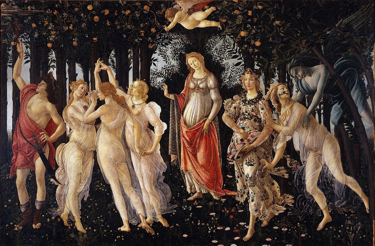 Sandro Botticell, Der Fruhling  (La Primavera)  ca. 1478_82, Uffizien