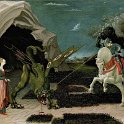 Paolo Uccello, der Heilige  Georg im Kampf mit dem Drachen, 1456, National Galerie London